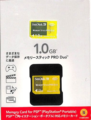 PSP T SanDisk [XeBbN PRO Duo 1GB CG[ ( J[ĥ )